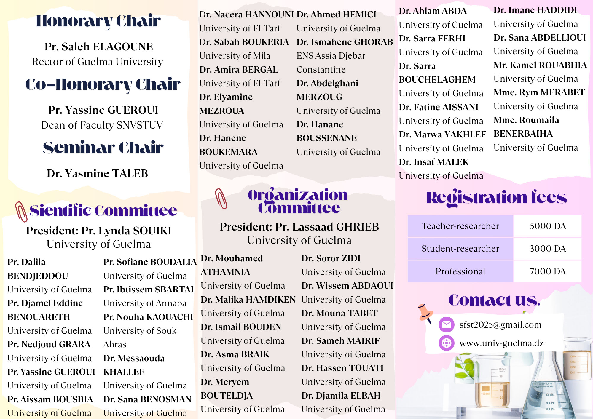 The First National Seminar on Food Science and Technology: Food Safety, Quality, and Nutrition, 14 – 15 October 2025